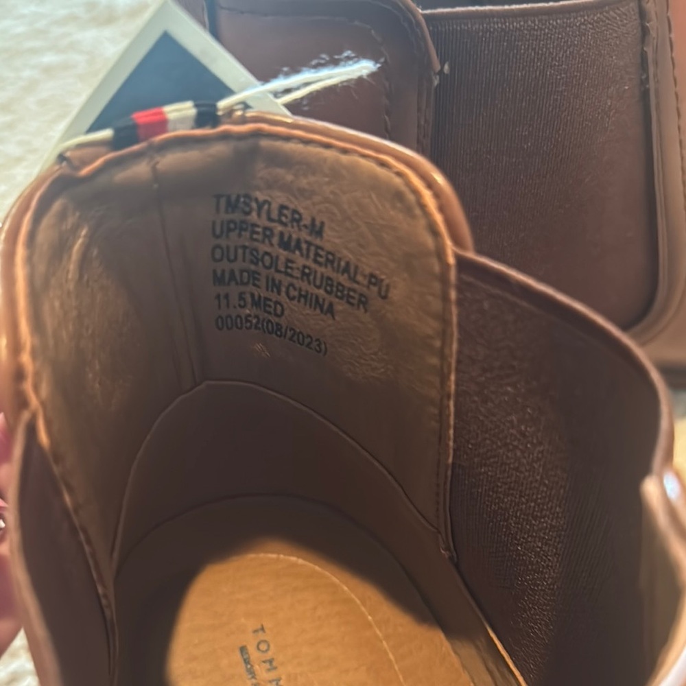 Tommy Hilfiger Brown Leather Chelsea Boots - Picture 4 of 5